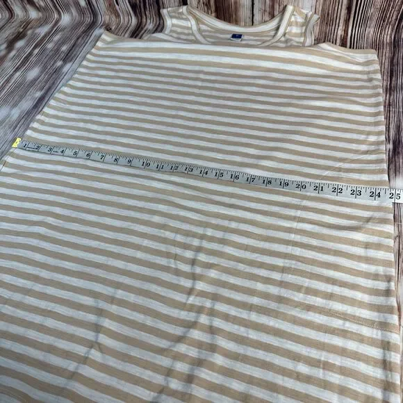 Old Navy Sz X Large Aura Stripe Sleeveless Tank A Line Knee Length Dress Pockets - Picture 4 of 8